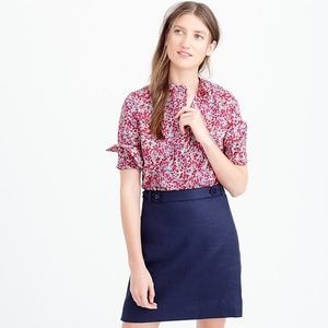 J. Crew Ruffle Popover in Liberty Fabric
